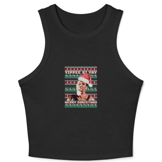 Discover Yippe Ki Yay Funny ugly sweater christmas - Ylp | Essential Crop Tank Top