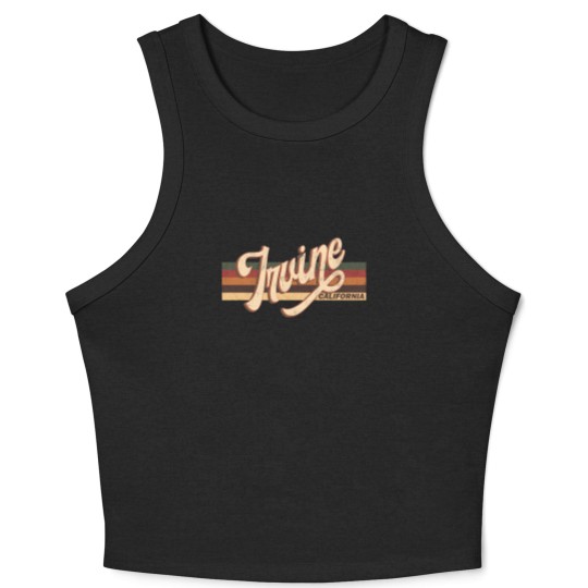Discover Irvine California Retro Vintage 70s 80s Clothing - Irvine California - Crop Tank Top