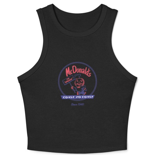 Discover McDonald vintage speedee coast to coast Crop Tank Top