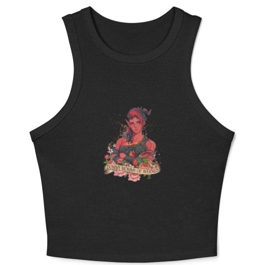 Discover Karlach Dommy Mommy of Avernus Boho  Crop Tank Top, Baldur's gate 3 merch Crop Tank Top, Video games Crop Tank Top