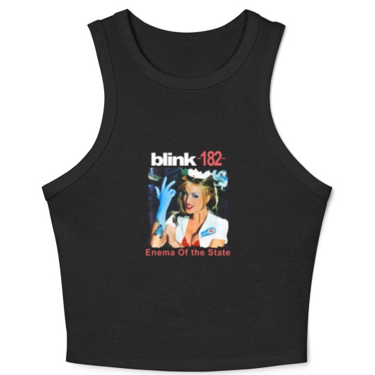 Discover B182 Enema Of The State Album Cover Crop Tank Top,  B182 2023 Tour Vintage 90 Crop Tank Top
