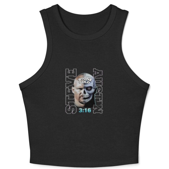 Discover Stone Cold Steve Austin Vintage 90s Bootleg Style Crop Tank Top, Stone Cold Steve Austin Crop Tank Top