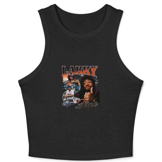 Discover Larry June Unisex Crop Tank Top larry june,larry june Crop Tank Top,good job larry,orange Crop Tank Top