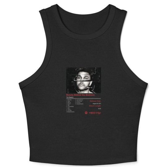 Discover Weeknds Beauty Behind the Madness Album Crop Tank Top, Weeknds Retro Vintage