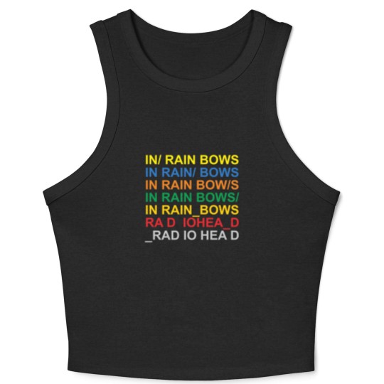 Discover beautiful in rainbows RADIOHEADs Crop Tank Top