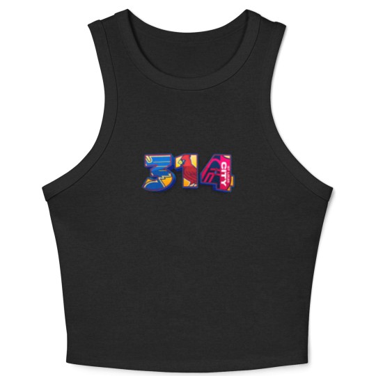 Discover Area Code St. Louis STL 314 Crop Tank Top