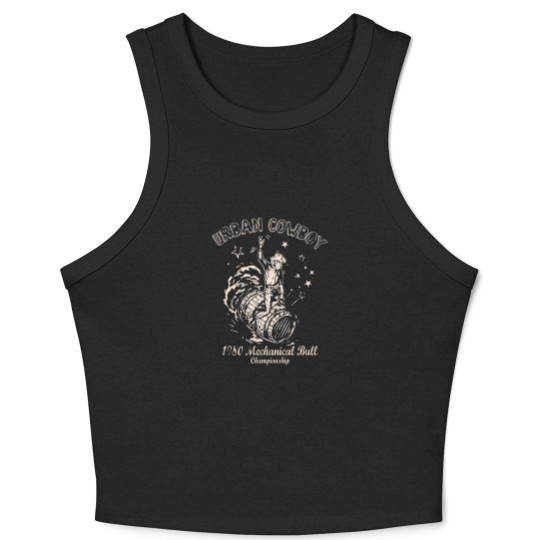 Discover Urban Cowboy 1980's Mechanical Bull Vintage 80's Crop Tank Top