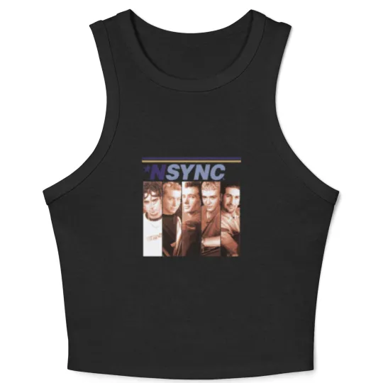 Discover Vintage NSYNC Boxes White Crop Tank Top Gift For Men Women S-3XL