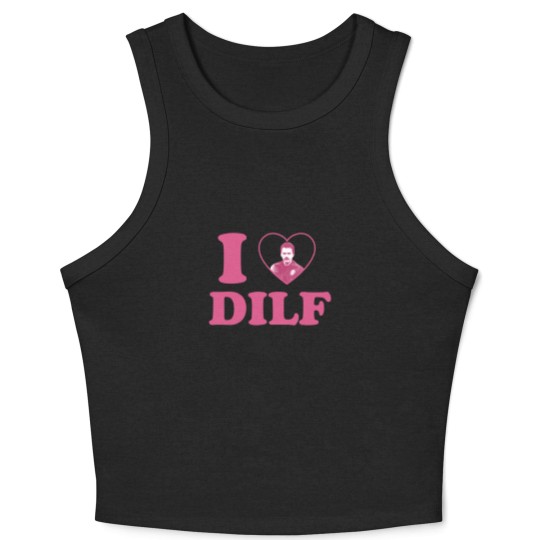 Discover I love DILF Charlie Swan Crop Tank Top