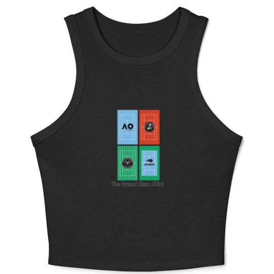 Discover Tennis Crop Tank Top grand slams, Tennis player gift, Premium men woman unisex Crop Tank Top, Tennis Crop Tank Top
