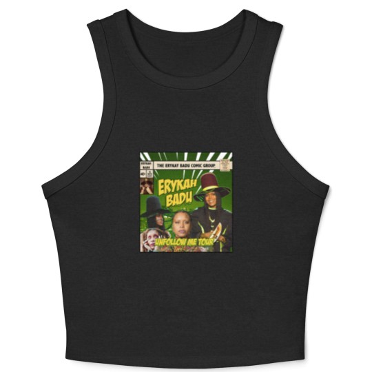 Discover Erykah Badu Comic Crop Tank Top, Erykah Badu Bootleg Crop Tank Top, Erykah Badu Crop Tank Top