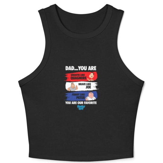 Discover Family Guy Crop Tank Top, Smooth Like Quagmire Crop Tank Top, Brave Like Joe Crop Tank Top