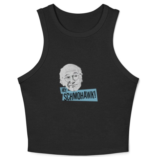Discover Larry David Curb Your Enthusiasm "Schmohawk"funny Crop Tank Top
