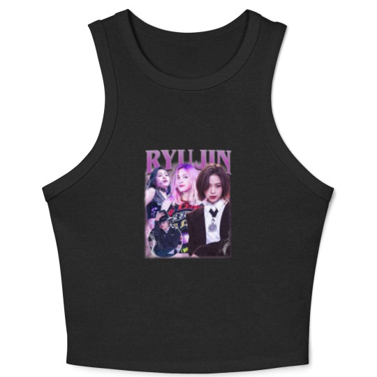 Discover Limited Ryujin Vintage Crop Tank Top, ITZY Crop Tank Top