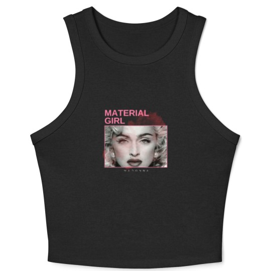 Discover material girl - vintage minimalism Crop Tank Top