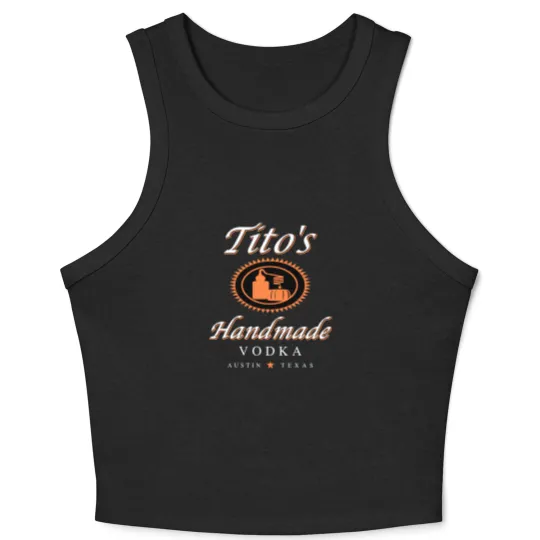 Discover Tito Crop Tank Top, TITO'S Handmade Vodka Crop Tank Top, Austin Crop Tank Top
