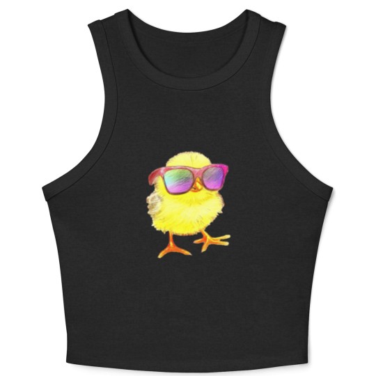 Discover Kickin Chickin Crop Tank Top