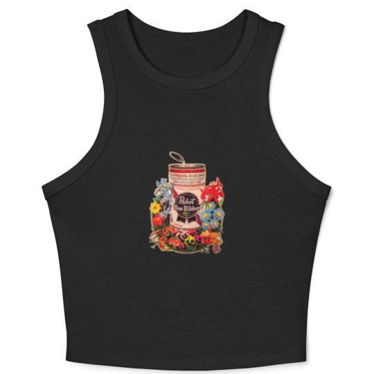 Discover Vintage Beer 1970s Crop Tank Top Crop Tank Top