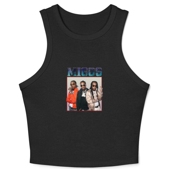 Discover Migos Vintage Raptee Crop Tank Top - Migos Crop Tank Top, Migos Tour, Takeoff Crop Tank Top, Music Crop Tank Top, Gift for Fan