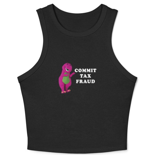 Discover Barney Commit Tax Fraud Customize Classic Crop Tank Top