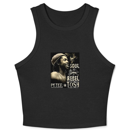 Discover Peter Tosh Jamaican Reggae Music Crop Tank Top