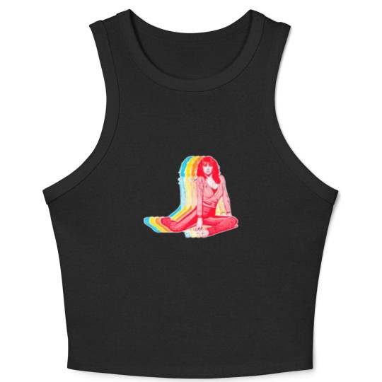 Discover Kate Bush / Retro Rainbow Aesthetic Design - Kate Bush - Crop Tank Top