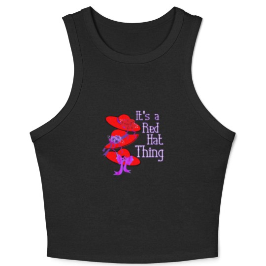 Discover Red Hat It'S A Red Hat Thing Gift Crop Tank Top
