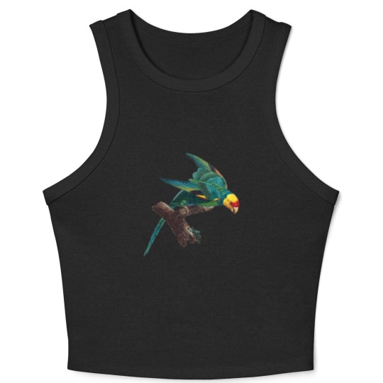 Discover Carolina parakeet Crop Tank Top