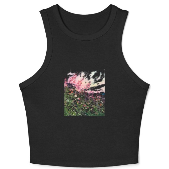 Discover Wildflowers Watercolor T- Crop Tank Top Wildflowers T- Crop Tank Top Crop Tank Top