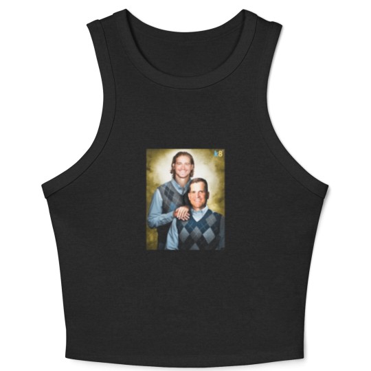 Discover Streetwear - Football Justin Herbert and Jim Harbaugh Crop Tank Top