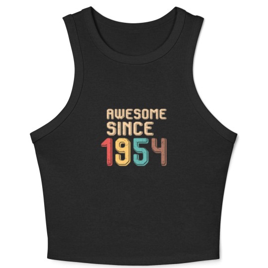 Discover Awesome Since 1954 - Awesome Since 1954 - Crop Tank Top