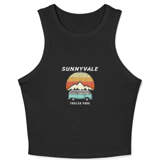 Discover Trailer Park SunnyVale Boys Vintage Gift Tri-blend Crop Tank Top