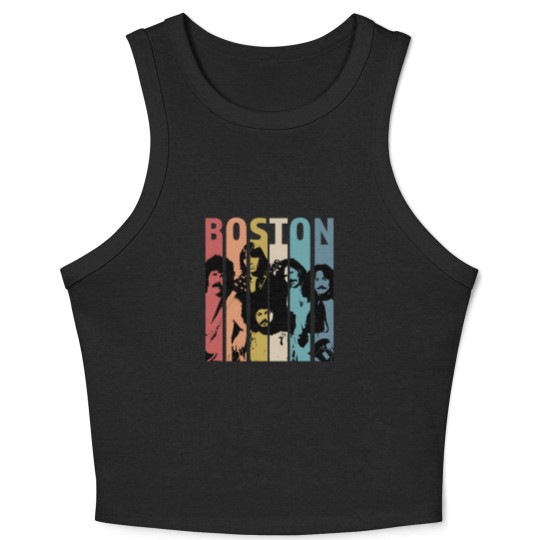 Discover Vintage Retro Boston Band Crop Tank Top, Boston Band Gift