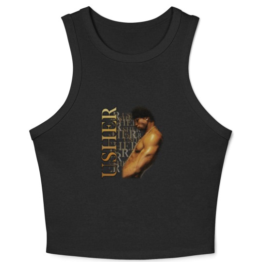 Discover Usher Band Tees  Rap Tees  Vintage Vintage 00s Usher Rap Unisex Crop Tank Top