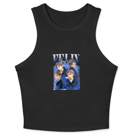 Discover Vintage Stray Kids Felix Lee Crop Tank Top