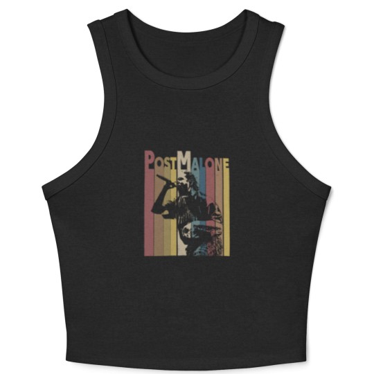 Discover Post Malone Rap Twelve Carat Tour Crop Tank Top, Post Malone Crop Tank Top, Post Malone Merch