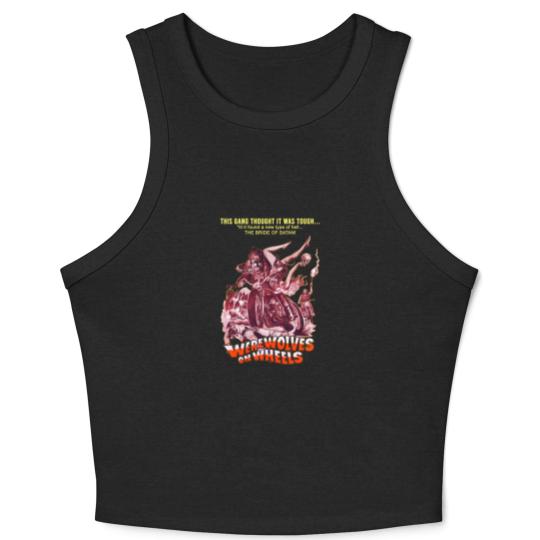Discover Werewolves on Wheels Mens Horror Crop Tank Top