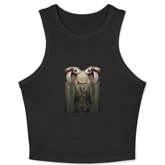 Discover Tool Crop Tank Top - Metal Music Crop Tank Top - Fear Inoculum