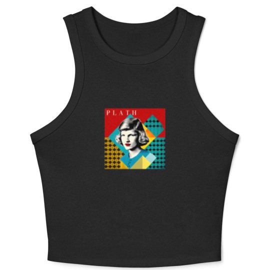 Discover SYLVIA PLATH(1)SYLVIA PLATH(1)SYLVIA PLATH(1)SYLVIA PLATH(1) Crop Tank Top
