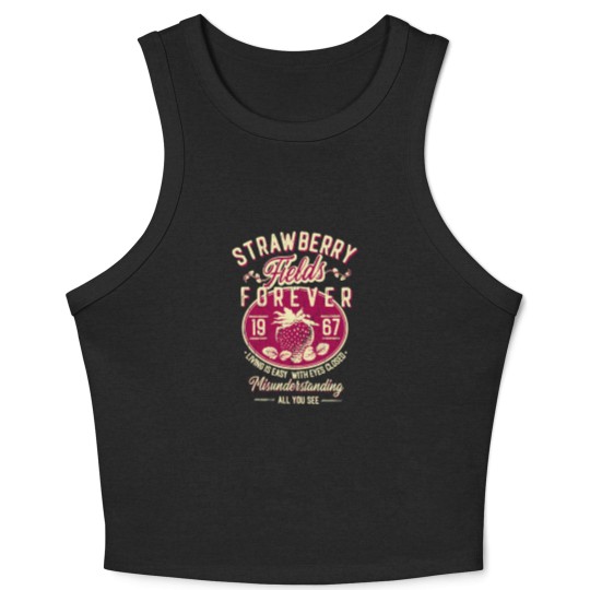 Discover Strawberry Fields Forever Crop Tank Top