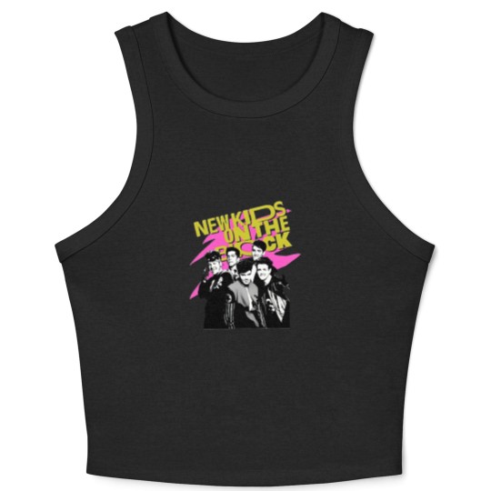 Discover Vintage NKOT Block Pink, NK on The Block Vintage Style Crop Tank Top, Mixtape Tour 2022 Crop Tank Top, NKOT Block Band Crop Tank Top, NKOT Block Concert Crop Tank Top