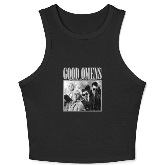 Discover Good Omens Movie Crop Tank Top, Aziraphale 2023 Movie Bootleg Crop Tank Top