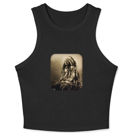 Discover Chief Spotted Elk Lakota Sioux Native American Indian - Native American - Crop Tank Top