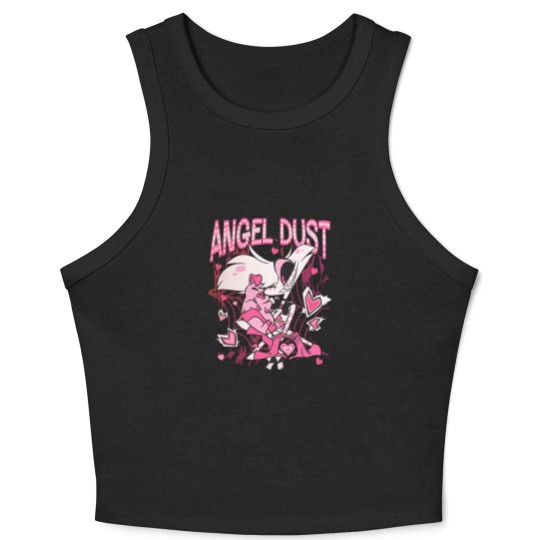 Discover Hazbin Hotel Angel Dust And Fat Nugget Cute Crop Tank Top