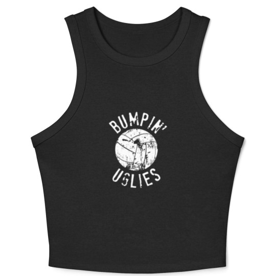 Discover Volleyball Team Crop Tank Top For Men & Women - Bumpin' Uglies - Bumping Uglies Crop Tank Top
