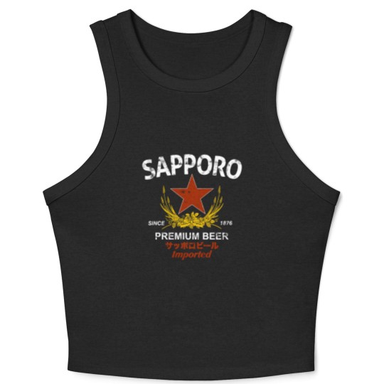 Discover Sapporo Beer Crop Tank Top