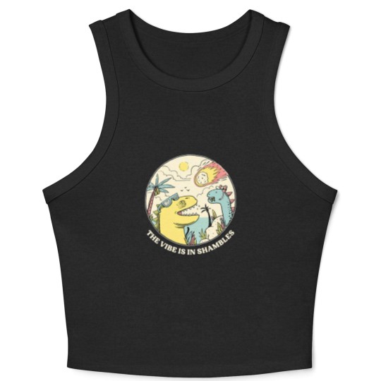 Discover the vibe is in shambles Crop Tank Top