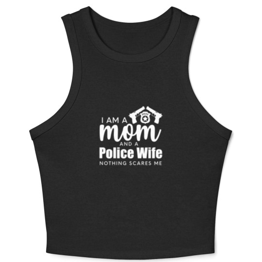 Discover Police girlfriend police wife Crop Tank Top police wife Crop Tank Top