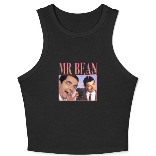 Discover 90_S Retro style Mr Bean Crop Tank Top