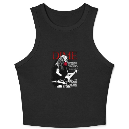 Discover Dimebag Darrell Mayhem Skull Damageplan Crop Tank Top